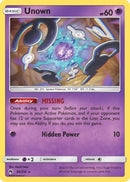 Unown (92) 092/214  - Reverse Holofoil SM  Lost Thunder - Rare