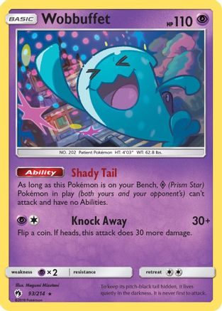 Wobbuffet 093  - Reverse Holofoil SM  Lost Thunder - Rare