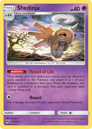 Shedinja 095/214  SM  Lost Thunder - Rare