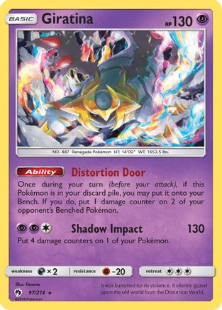 Giratina 097/214  - Holofoil SM  Lost Thunder - Holo Rare