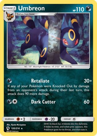 Umbreon 120/214  - Reverse Holofoil SM  Lost Thunder - Rare