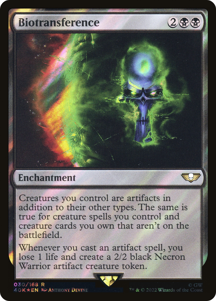 Biotransference (Surge Foil) (40K-030)  Foil - Warhammer 40,000 Commander