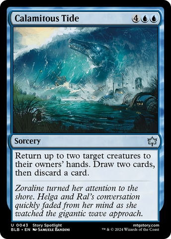 Calamitous Tide (BLB-043)  - Bloomburrow