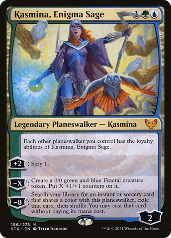 Kasmina, Enigma Sage (STX-196)  - Strixhaven: School of Mages