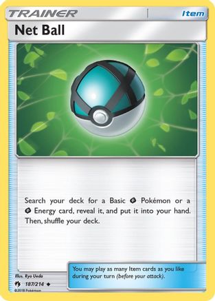 Net Ball 187/214  - Reverse Holofoil SM  Lost Thunder - Uncommon