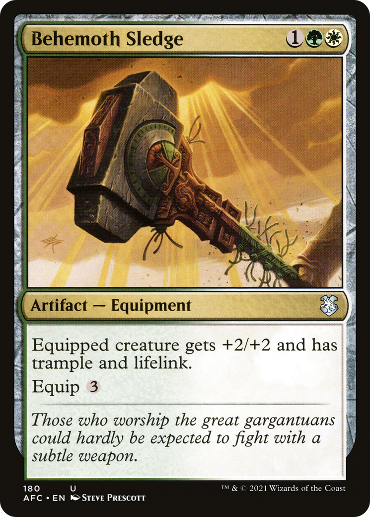 Behemoth Sledge (AFC-180) - Adventures in the Forgotten Realms Commander