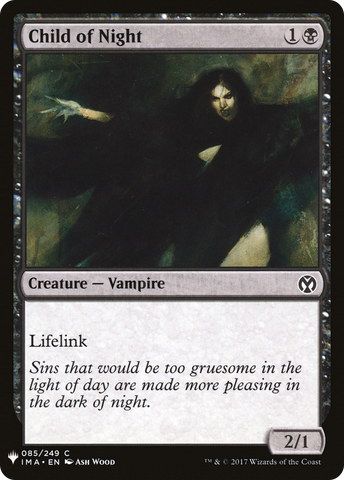 Child of Night (LIST-IMA-85)  - The List