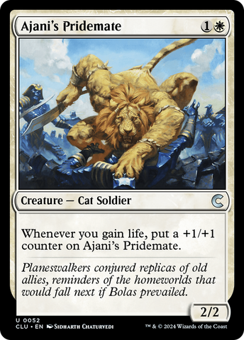 Ajani's Pridemate (CLU-052)  - Ravnica: Clue Edition