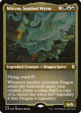 Miirym, Sentinel Wyrm (CLB-542)  Etched Foil - Commander Legends: Battle for Baldur's Gate