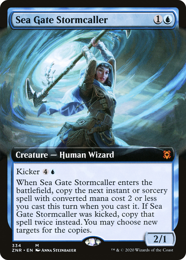 Sea Gate Stormcaller (Extended Art) (ZNR-334)  Foil - Zendikar Rising