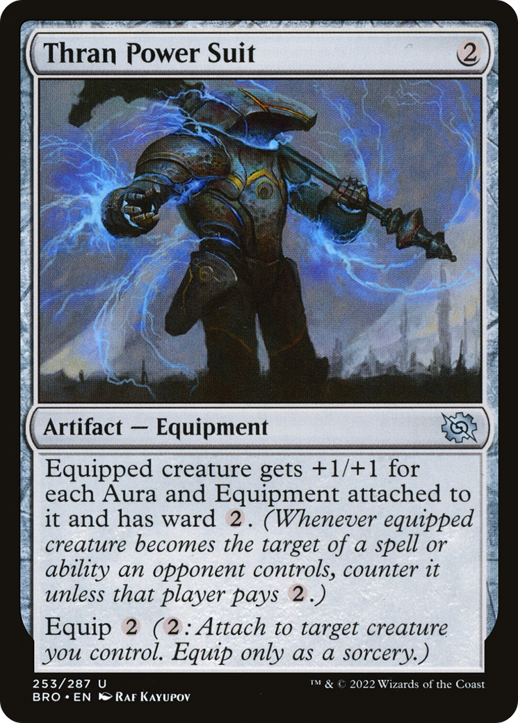 Thran Power Suit (BRO-253)  Foil - The Brothers' War