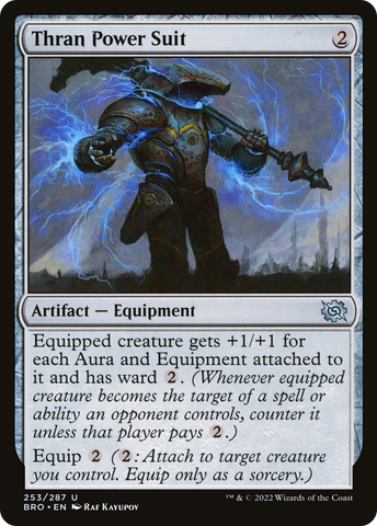 Thran Power Suit (BRO-253)  Foil - The Brothers' War