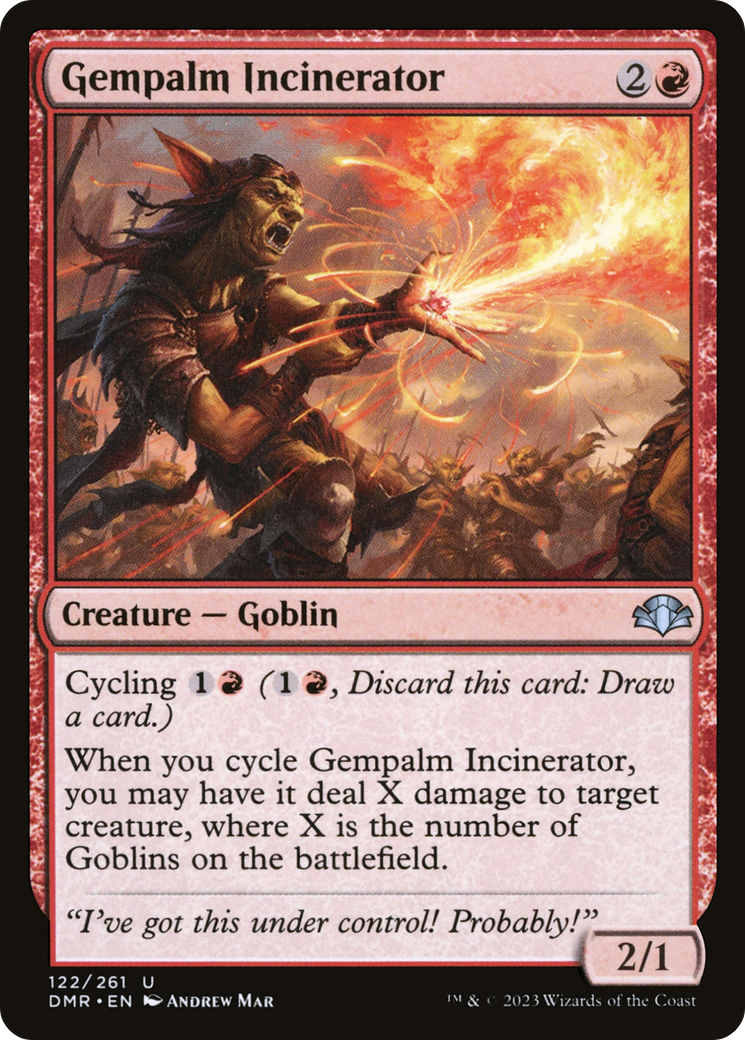 Gempalm Incinerator (DMR-122)  Foil - Dominaria Remastered