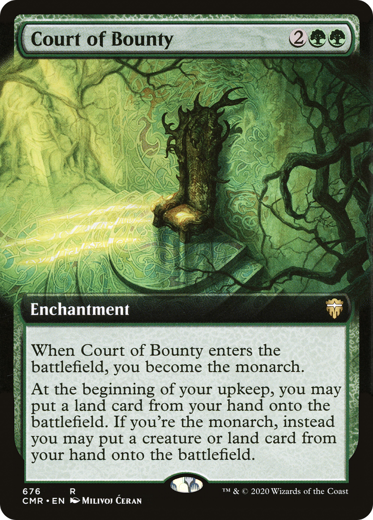 Court of Bounty (Extended Art) (CMR-676)  - Commander Legends: (Extended Art)