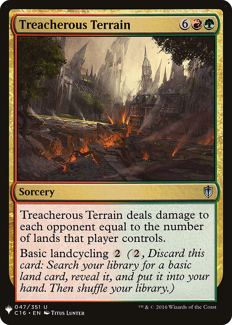 Treacherous Terrain (LIST-C16-47)  - The List