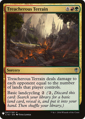 Treacherous Terrain (LIST-C16-47)  - The List