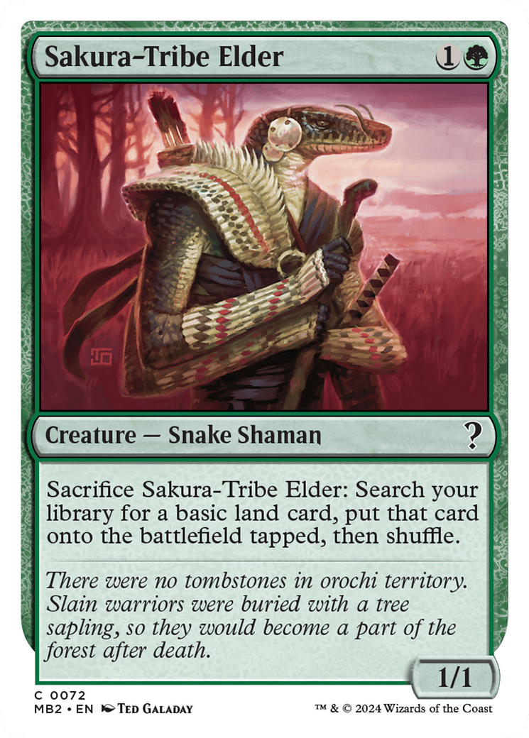 Sakura-Tribe Elder (White Border) (MB2-072)  - Mystery Booster 2