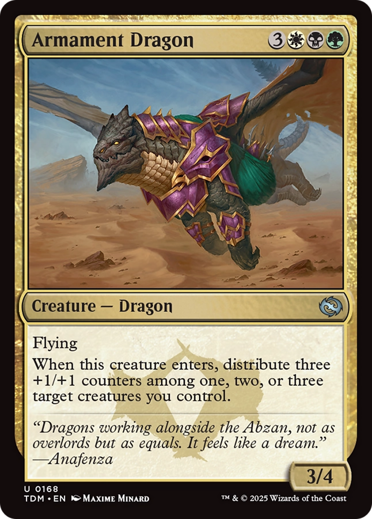 Armament Dragon (TDM-168)  Foil - Tarkir: Dragonstorm