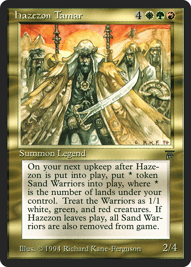 Hazezon Tamar (LEG-)  - Legends