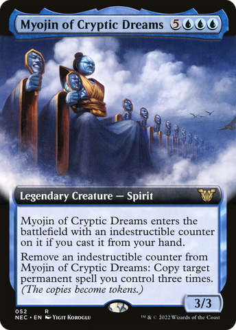 Myojin of Cryptic Dreams (Extended Art) (NEC-052)  - Neon Dynasty Commander: (Extended Art)
