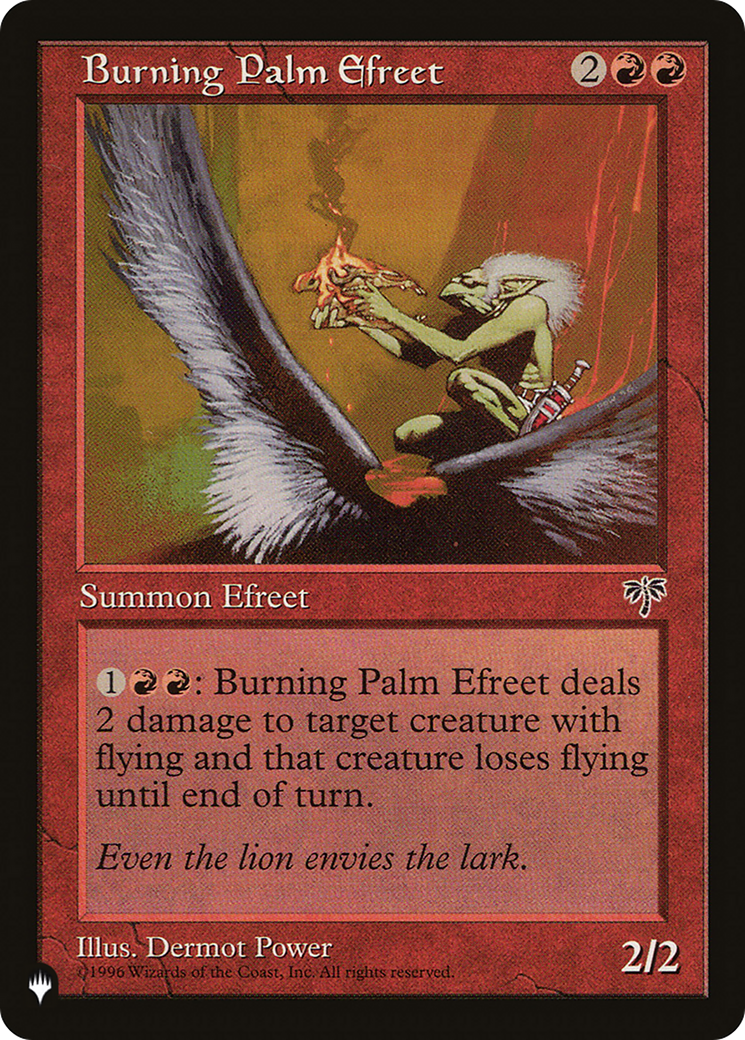 Burning Palm Efreet (LIST-MIR-161)  - The List