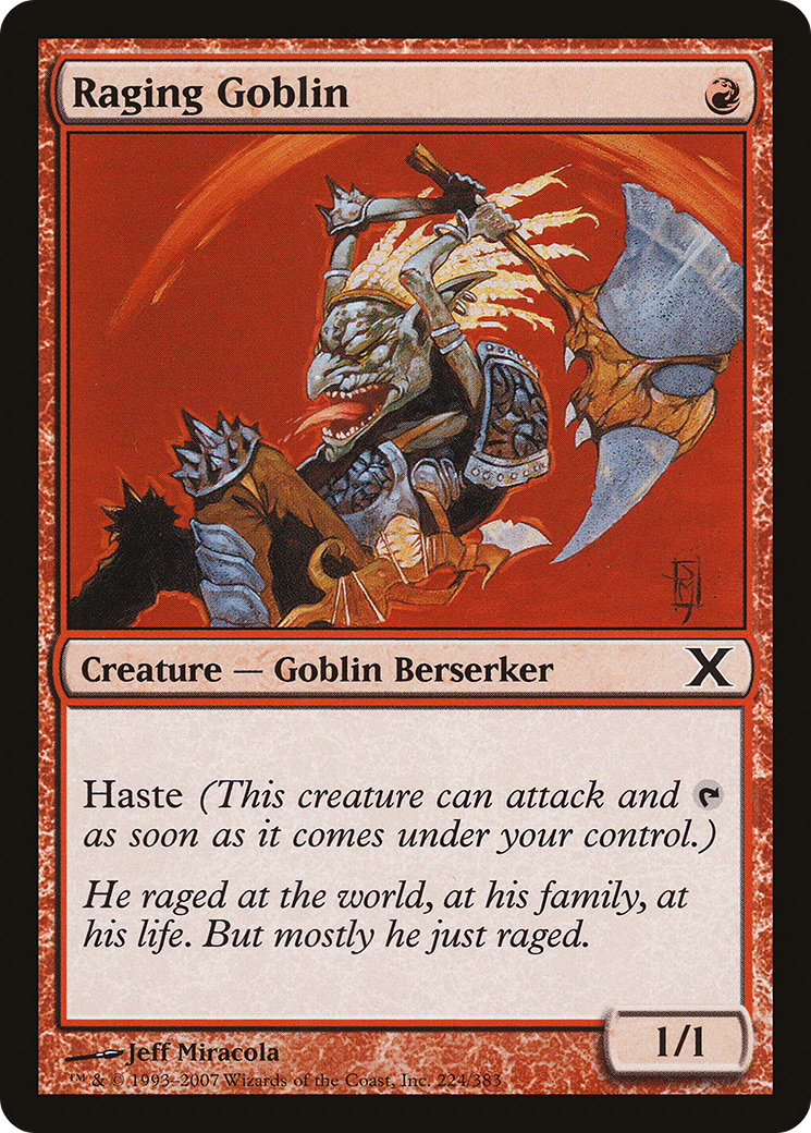 Raging Goblin (10E-224)  - Tenth Edition