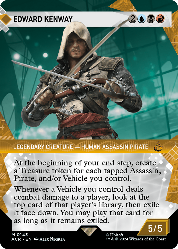 Edward Kenway (Showcase) (ACR-143)  Foil - Assassin's Creed: (Showcase) (Borderless)