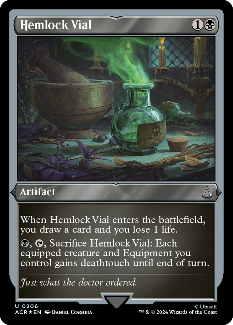 Hemlock Vial (ACR-206)  Etched Foil - Assassin's Creed
