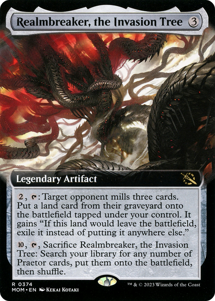 Realmbreaker, the Invasion Tree (Extended Art) (MOM-374)  Foil - March of the Machine: (Extended Art)