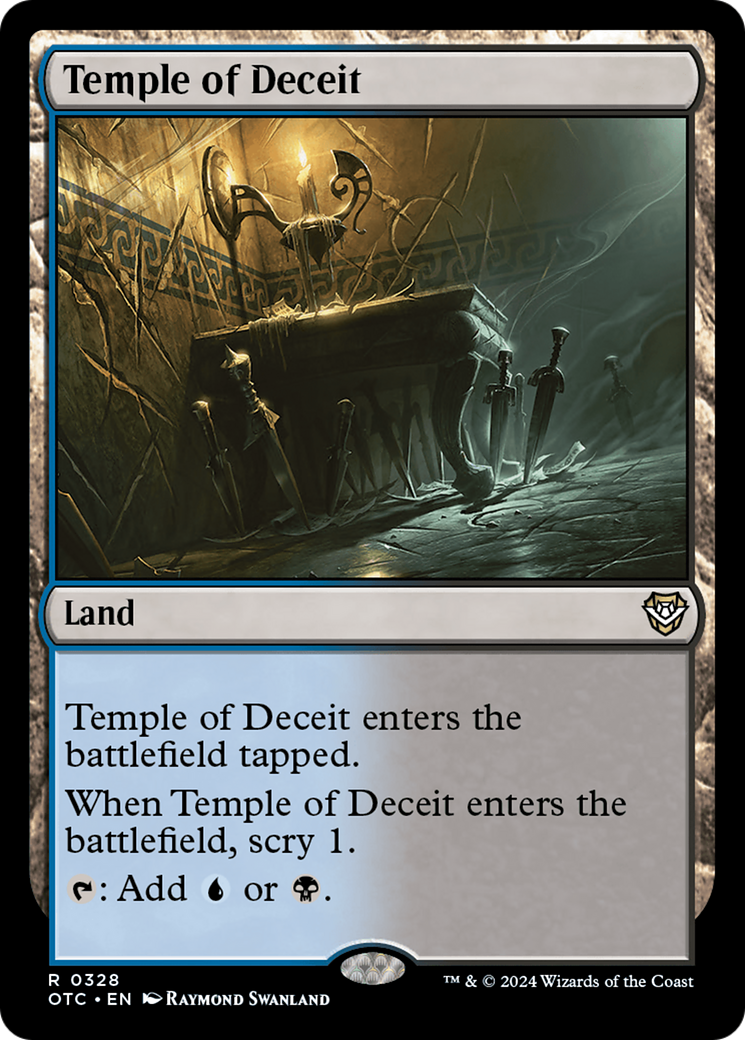 Temple of Deceit (OTC-328)  - Outlaws of Thunder Junction Commander