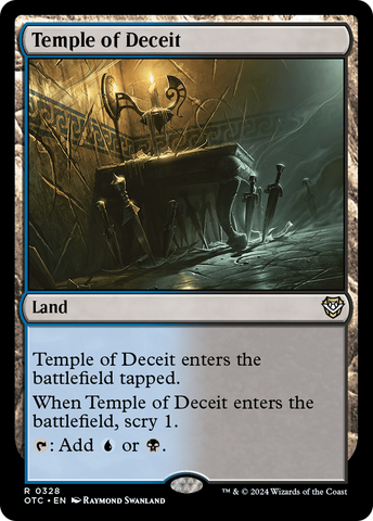 Temple of Deceit (OTC-328)  - Outlaws of Thunder Junction Commander