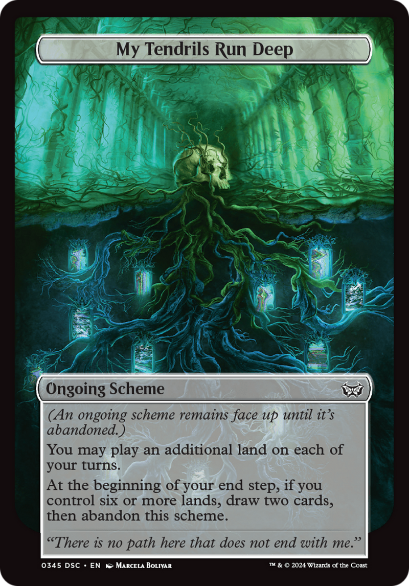 My Tendrils Run Deep (Full Art) (A:DSC-345)  - Duskmourn: House of Horror Commander