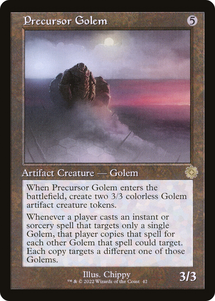 Precursor Golem (BRR-042)  Foil - The Brothers' War Retro Artifacts