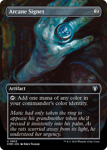 Arcane Signet (Borderless) (CMM-653)  - Commander Masters