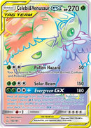 Celebi & Venusaur GX (Secret) 182  - Holofoil SM  Team Up - Secret Rare