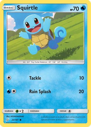 Squirtle (23) 023/181  - Reverse Holofoil SM  Team Up - Common