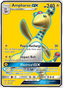 Ampharos GX (Full Art) 163  - Holofoil SM  Team Up - Ultra Rare