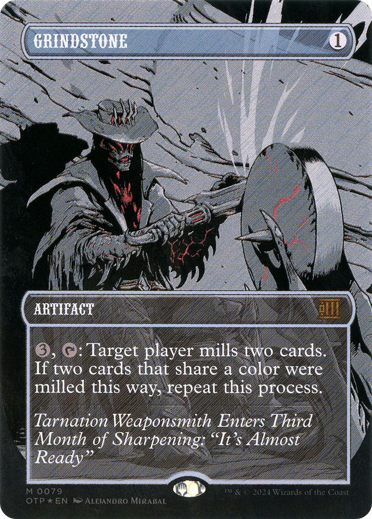 Grindstone (Textured Foil) (OTP-079)  Foil - Breaking News (Borderless)