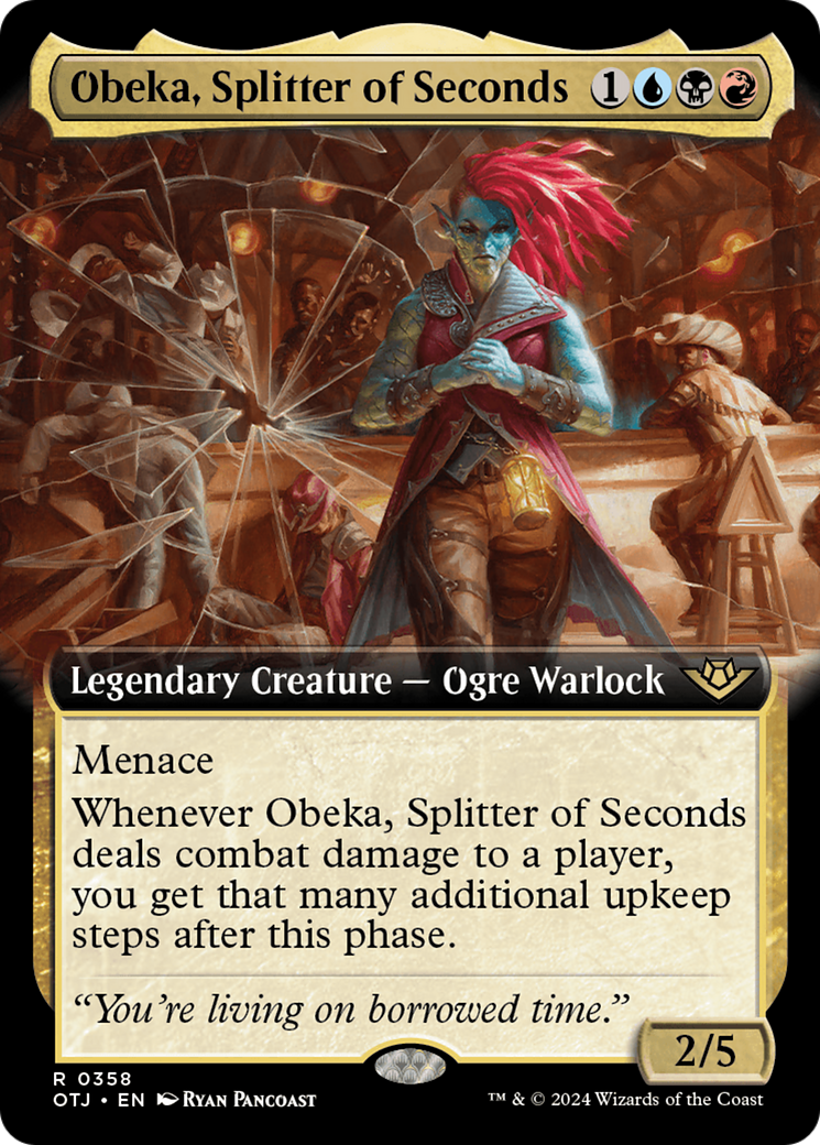 Obeka, Splitter of Seconds (Extended Art) (OTJ-358)  Foil - Outlaws of Thunder Junction: (Extended Art)