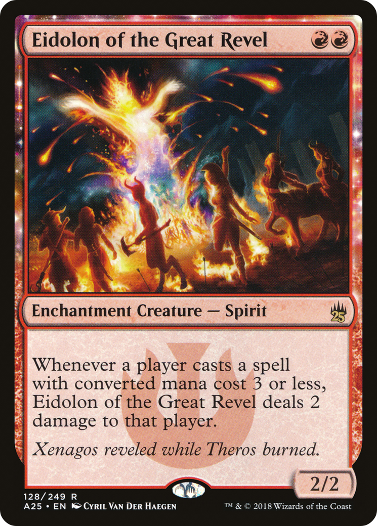 Eidolon of the Great Revel (A25-128)  Foil - Masters 25: (enchantment)