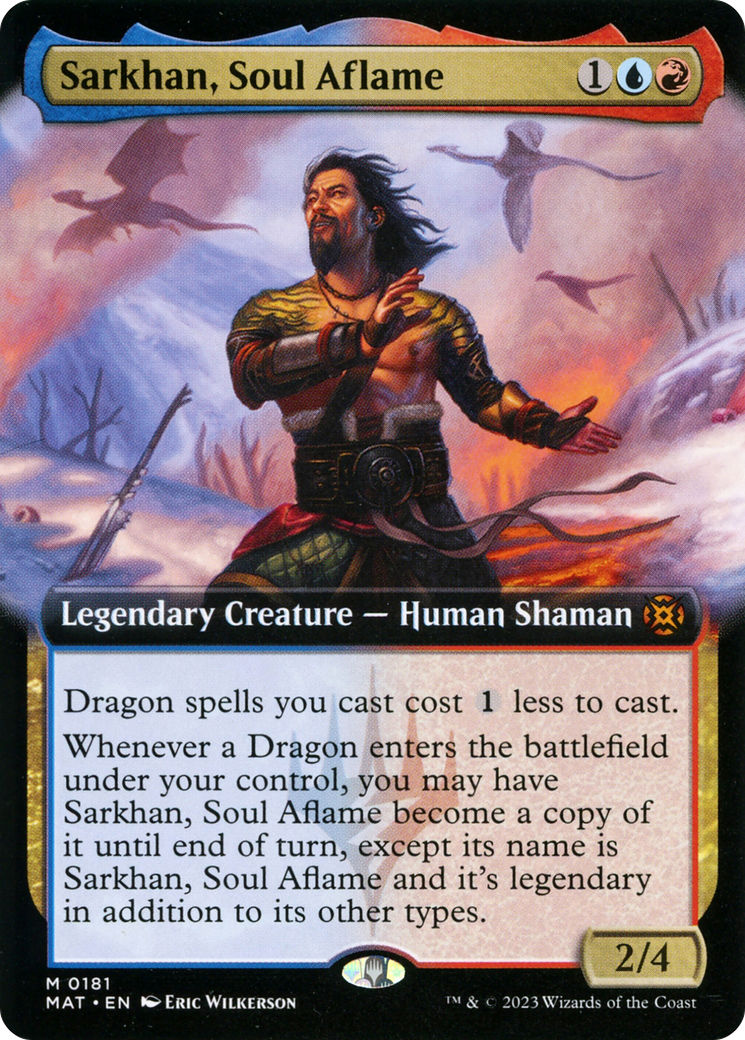 Sarkhan, Soul Aflame (Extended Art) (MAT-181)  Foil - March of the Machine: The Aftermath: (Extended Art)
