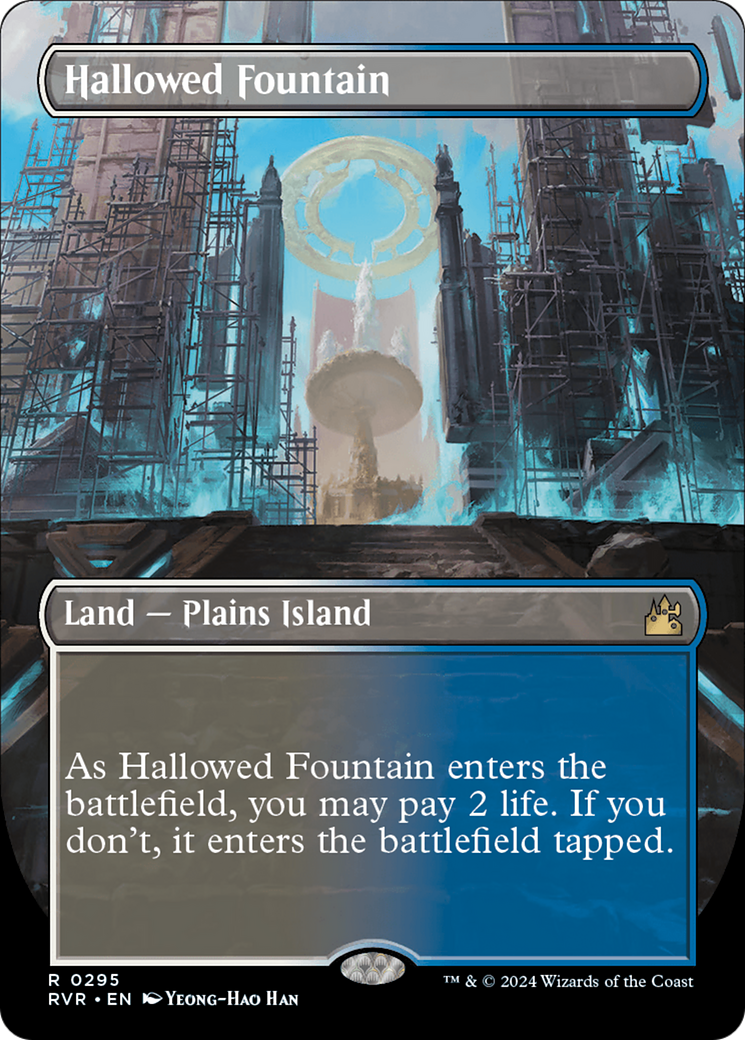 Hallowed Fountain (Borderless) (RVR-295)  Foil - Ravnica Remastered