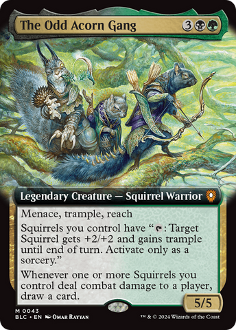The Odd Acorn Gang (Extended Art) (BLC-043)  - Bloomburrow Commander