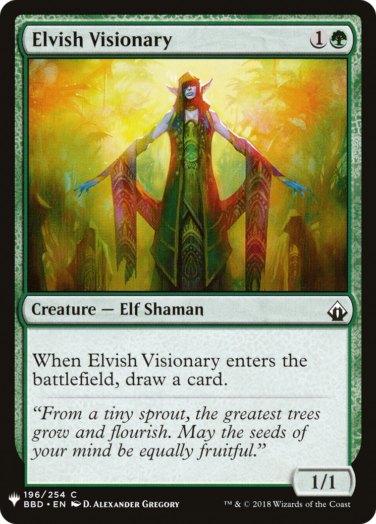 Elvish Visionary (LIST-BBD-196)  - The List