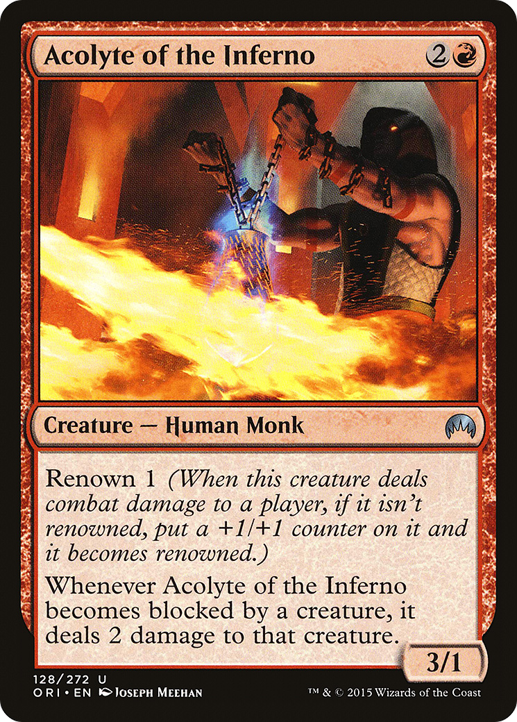 Acolyte of the Inferno (ORI-128)  Foil - Magic Origins
