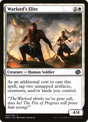 Warlord's Elite (BRO-032)  Foil - The Brothers' War