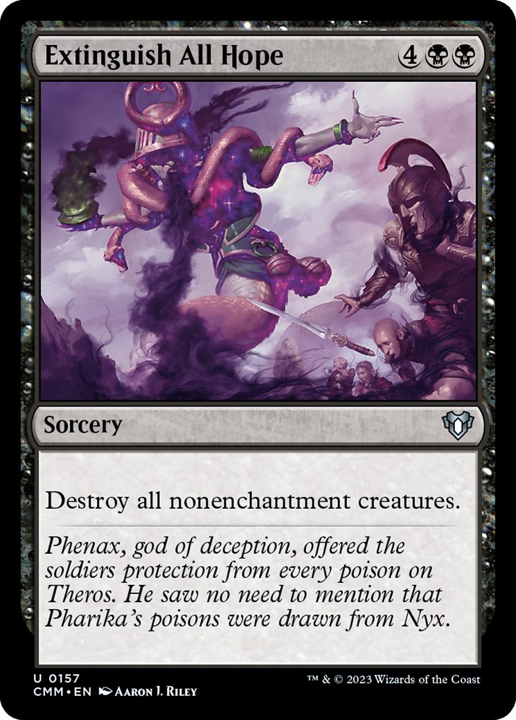 Extinguish All Hope (CMM-157)  Foil - Commander Masters