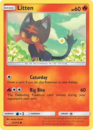 Litten (27/214) [Sun & Moon: Unbroken Bonds]
