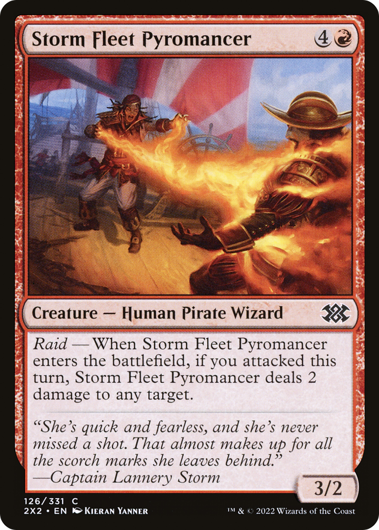 Storm Fleet Pyromancer (2X2-126)  Foil - Double Masters 2022