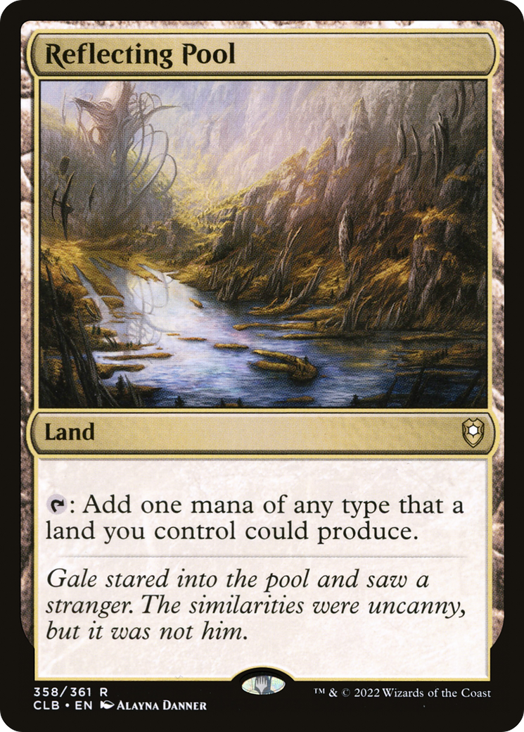 Reflecting Pool (CLB-358)  Foil - Commander Legends: Battle for Baldur's Gate